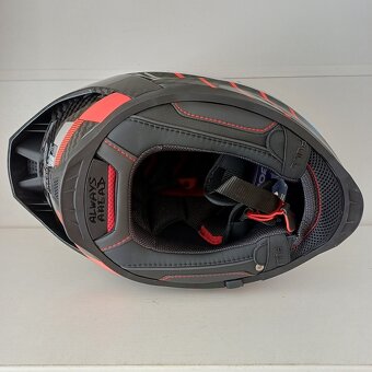 Silniční integrální přilba LS2 DRAGON TRAX Blue Red - 10