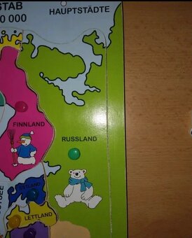 Puzzle dřevěné Evropa - 10