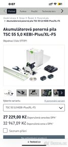 Festool TSC 55 s lištou fs1400 - 10