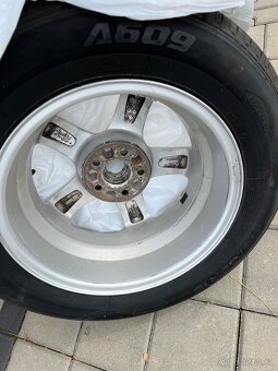 Originální ALU Škoda 5x100 R15 - Zánovní pneu - 10