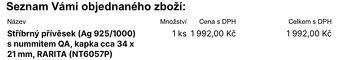 Stříbrný přívěsek s nummitem - 10
