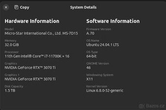 Gaming PC 11700K 3070 ti, 32 GB RAM, 1 TB + 500 GB SSD nvme - 10