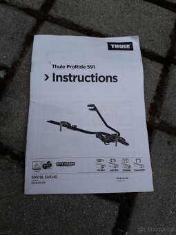 THULE PRORIDE 591-2KS,CENA ZA KUS,TOP STAV,3X POUŽITÉ POUZE - 10