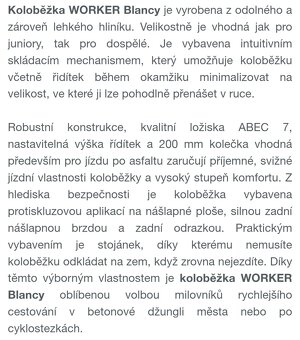 Koloběžka Worker blancy - 10