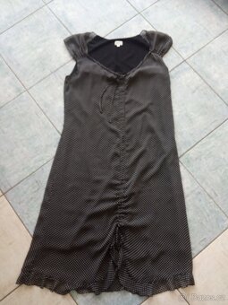 Letní, společenské, lněné, elastické, flitrové-vel. S, M - 10