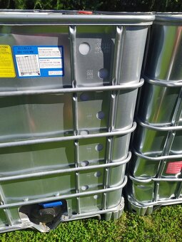 Plastové sudy, barely na vodu, kvas, obilí, IBC nádrž 1000 l - 10