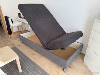 Válenda s úložným prostorem a polohovací matrací š.90cm - 10