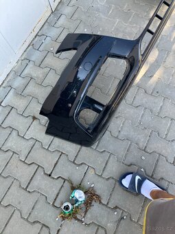 Predni naraznik audi a4 b8 07-12 cerny ostrik pdc - 10