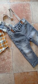 chlapecký / klučičí /komplet/ set košile a džíny vel. 86 - 10
