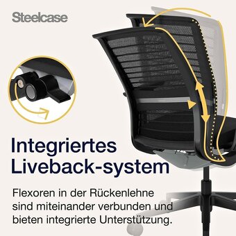 Kancelářská židle Steelcase Think PC 17 300,- - 10