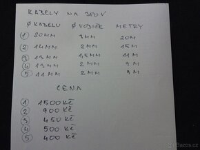 Gumový kabel na 380V - 10