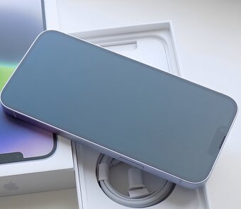 iPhone 14 Purple BATERIE 100% TOP - 10