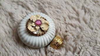 Porcelánová lahvička na parfém, flakon - 10