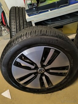 ALU kola Passat Superb 5x112 r17, Originál,+TPMS,Pirelli 98% - 10