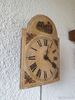 VELKÉ STAROŽITNÉ DŘEVĚNÉ HODINY - 10
