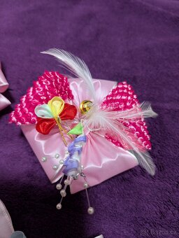 Japonské ozdoby do vlasů - růžové - 10