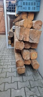 Stare rucne tesane tramy - vykartacovane - 10