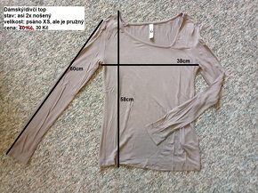 Dámské oblečení (trička,tílka,topy,košile) a pyžama - sleva - 10