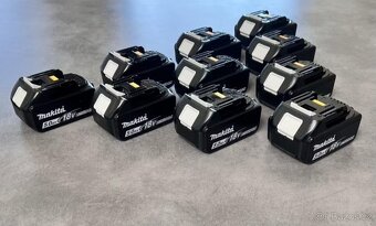 10 Ks nových baterií Makita BL1850B 18V 5 Ah - 10