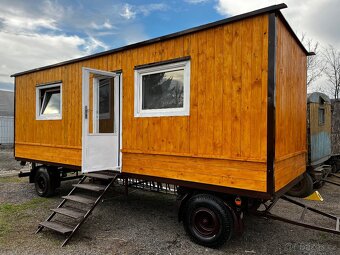 Maringotka délka 7.20 x 2.50 m.Po renovaci - 10