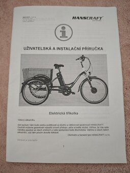 Elektrická tříkolka šlapací - 10