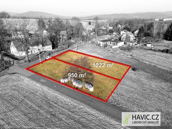 Prodej stavebních pozemků, 950 m2 a 1.022 m2, Liberec XX-Ost - 10