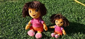 2 plyšové panenky Dora,30 a 19 cm,batůžek na zádech - 10