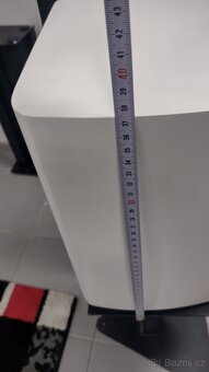 Biele reproduktory + stojany a reprokábel - 10