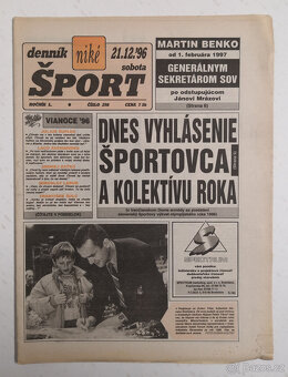Staré noviny Denník Šport 30ks - 10