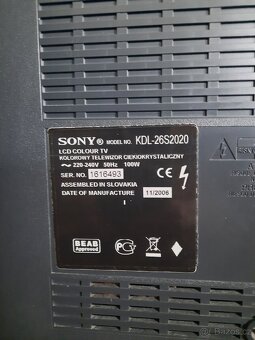 SONY Bravia KDL-26S2020 LCD televize 26"/66cm - 10