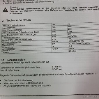 Vrtací dlabačka KDR  30 VD2 - 10