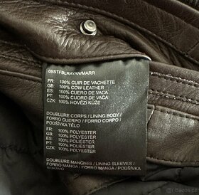 Nová luxusní pánská kožená bunda - 10