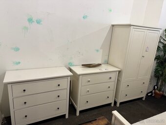 Krásná bílá 3-šuplíková komoda IKEA HEMNES č.2 - 10