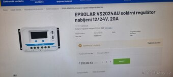 Epever solární regulátor, 12/24V, 20A nový - 10