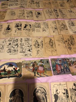 Staré pohlednice Mikoláš Aleš 88 + 9 kusu - 10