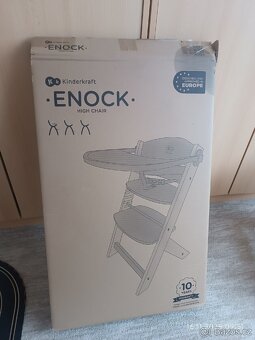 Dětská jídelní židlička Kinderkraft enock wooden buk - 10