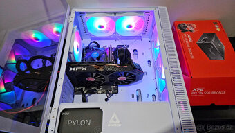 Bílé herní PC Intel Core i5,RX580 8GB,16GB,SSD1TB,WIFI+BT - 10
