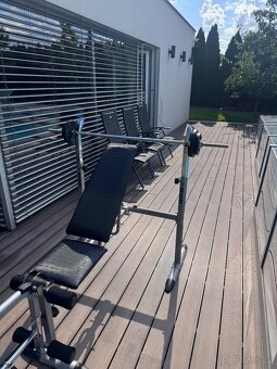 Polohovatelná lavice KETTLER + 2 osy + 130 kg závaží - 10