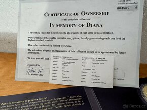 Sada sběratelských pamětních mincí Diana - 10