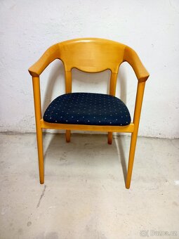 Prodám 4 x hezké čalouněné židle - křesílka z masivu. - 10