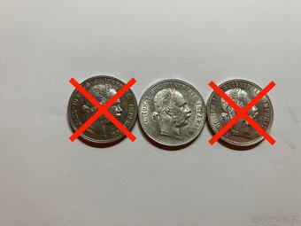 Rakúsko Uhorsko 1 zlatníky forint florint - strieborné mince - 10