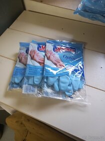 Rukavice úklidové latexové, elastické. - 10