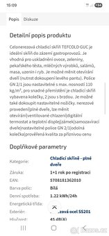 Chladicí skříň TEFCOLD GUC70 - NOVÁ - 10