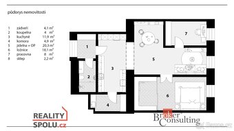 Prodej, byty/3+1, 73.5 m2, Karlínské náměstí 225/8, Karlín,  - 10