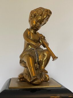 Velké stolní starožitné hodiny ve stylu A.Boulle-Tiffany - 10