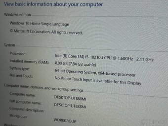 Notebook Huawei Matebook D15 15" i5, 8/512 - 10