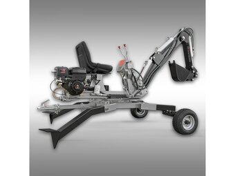 Minibagr Jansen MB-360° benzínový kráčející bagr - 10