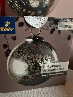 Nové skleněné koule Tchibo na zavěšení 15 cm 2 Ks - 10