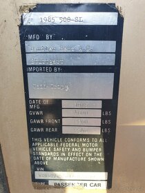 Mercedes SL 500 rok 1985 na renovaci - 10