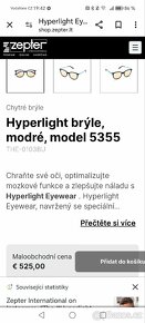 Luxusní brýle Tesla Hyperlight eyewear 5355 blue SLEVA - 10